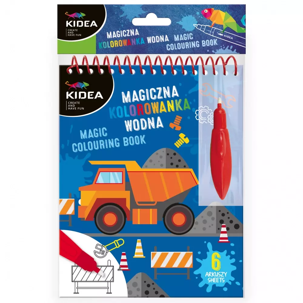 Malowanka Wodna z Pisak 165x245 Pojazd Kidea Pbh - Książki