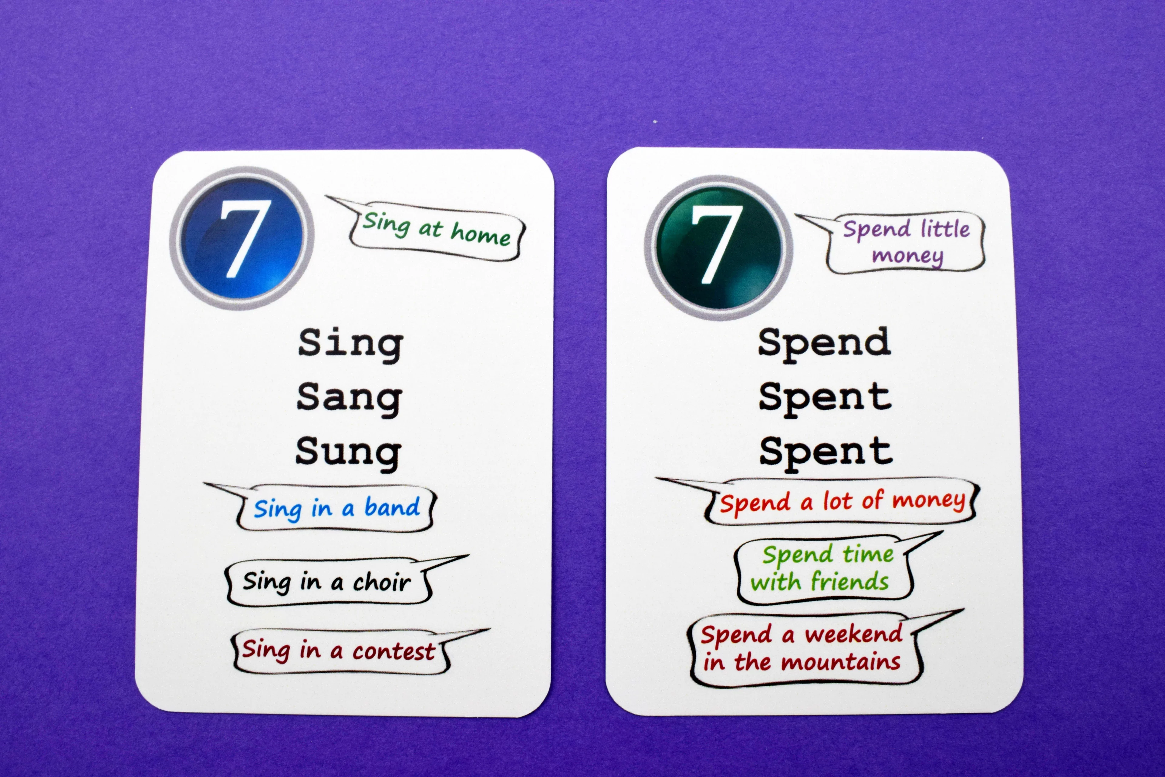 Fun Card English. Irregular Verbs - Gry