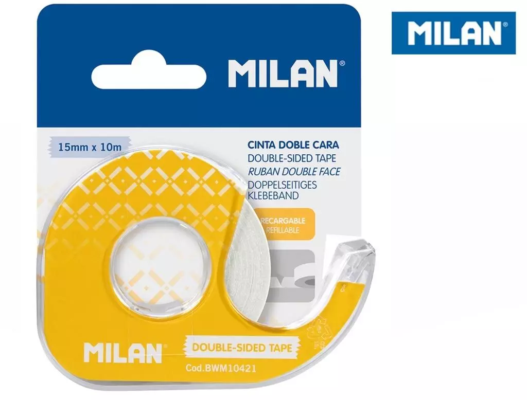 Taśma dwustronna15mm x 10m MILAN - Papiernicze i szkolne