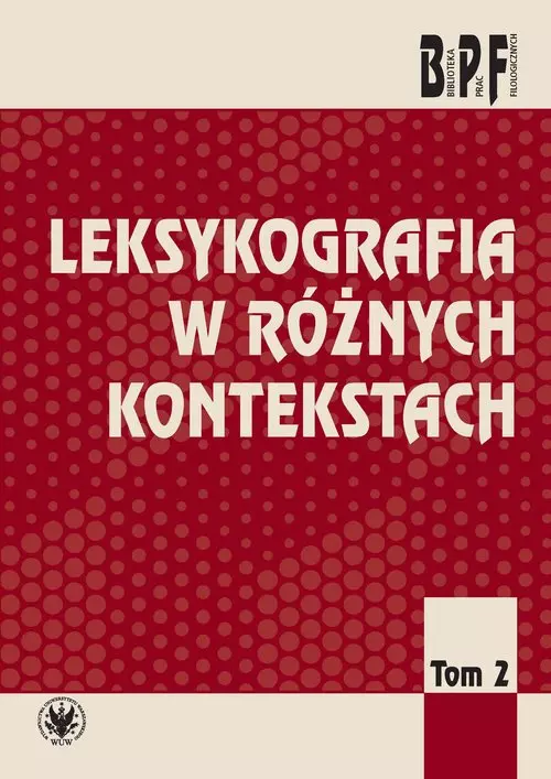 Leksykografia w różnych kontekstach - Książki