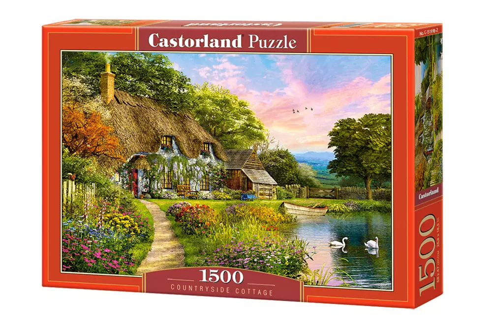 Puzzle 1500 elementów. Wiejski domek - Puzzle