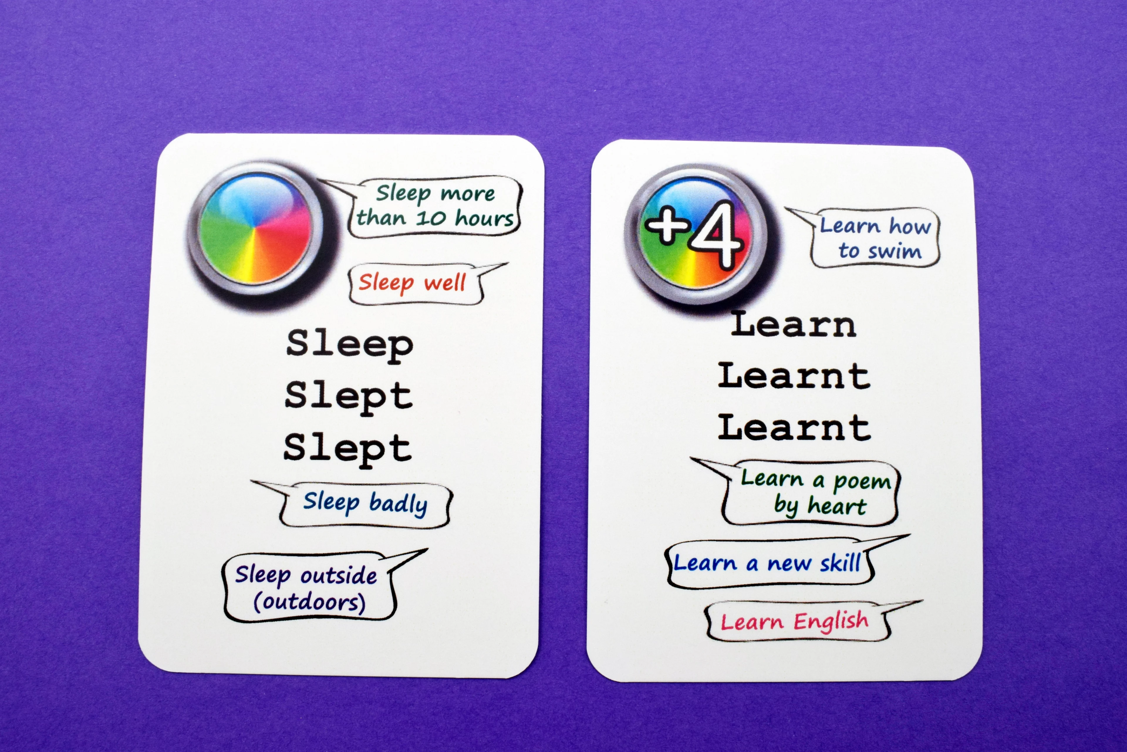 Fun Card English. Irregular Verbs - Gry