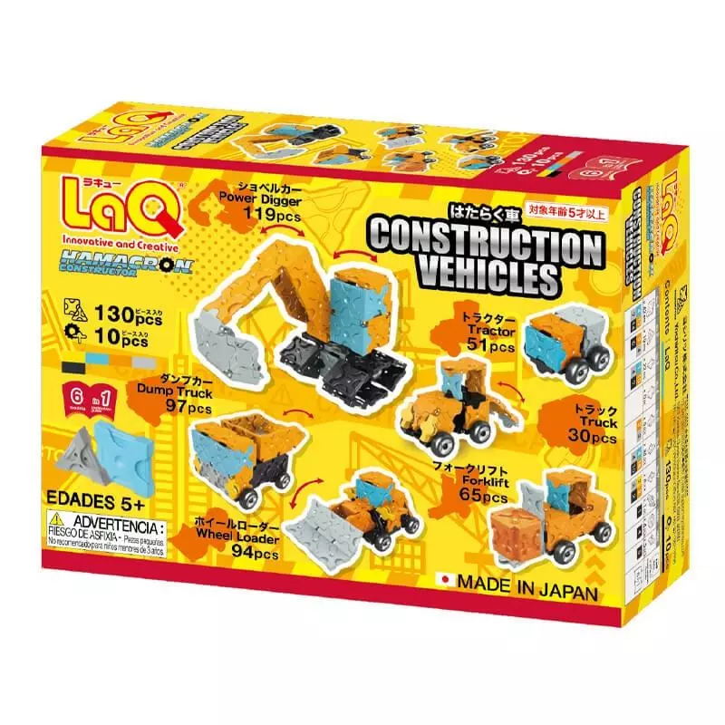 Klocki edukacyjne LaQ Construction Vehicles - Zabawki