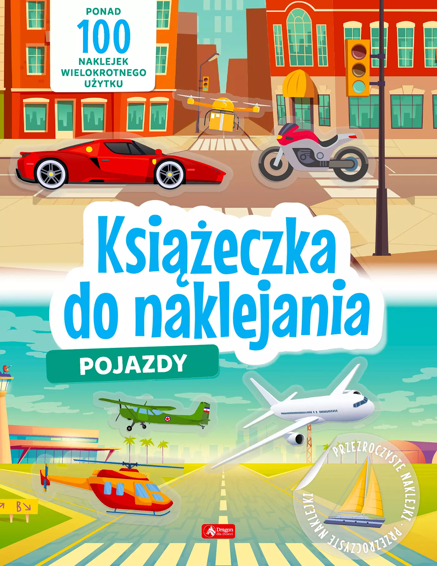 Książeczka do naklejania. Pojazdy - Książki