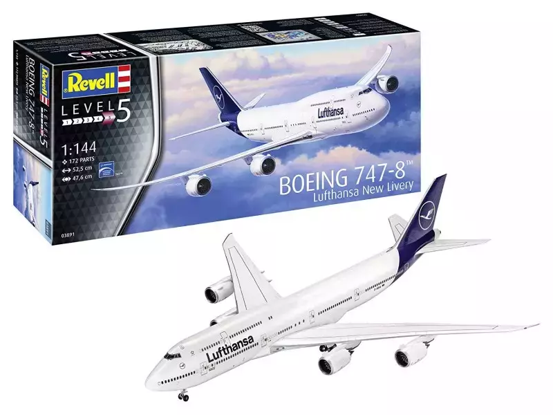 Model plastikowy Boeing 747-8 Lufthansa nowy - Zabawki