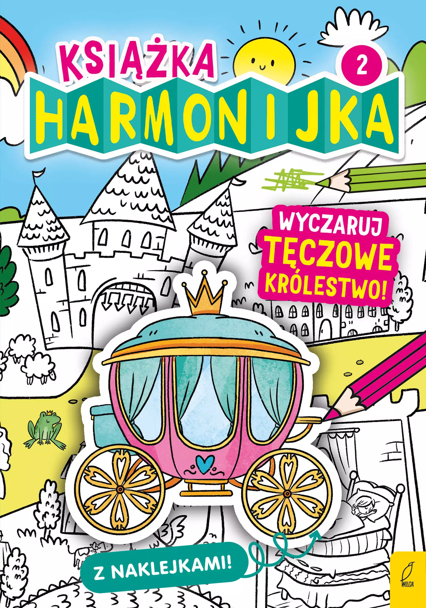 Książka harmonijka. Wyczaruj tęczowe królestwo cz.2 - Książki