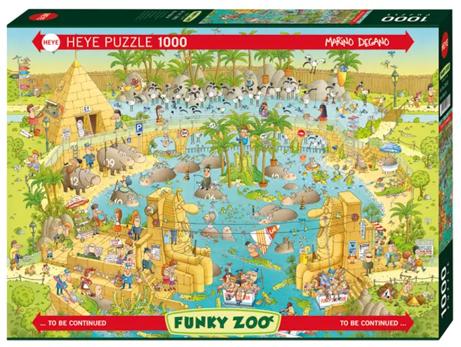 Puzzle 1000 elementów. ZOO pod piramidami - Puzzle