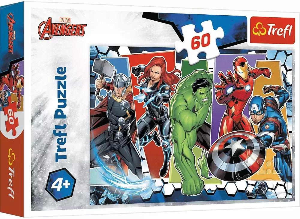 Puzzle 60 elementów. Niezwyciężeni Avengersi - Puzzle