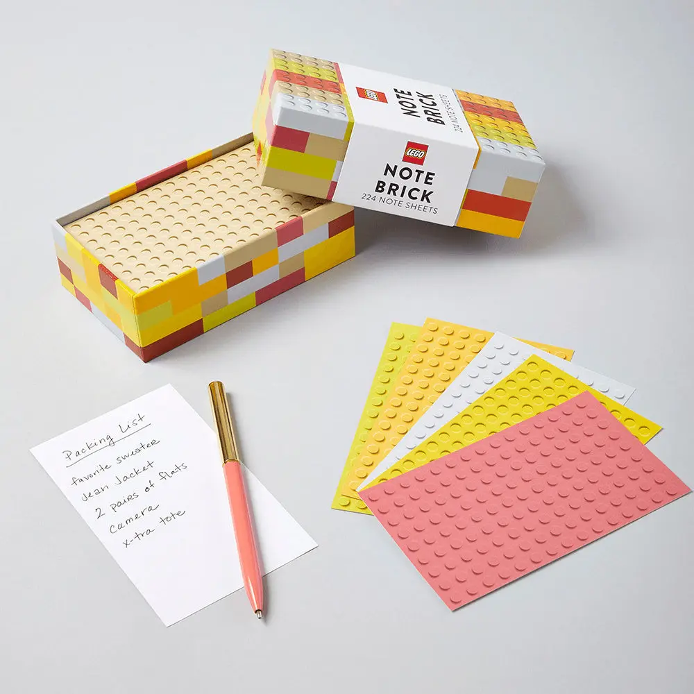 Karteczki LEGO, odcienie żółtego (224 sztuki) - Papiernicze i szkolne