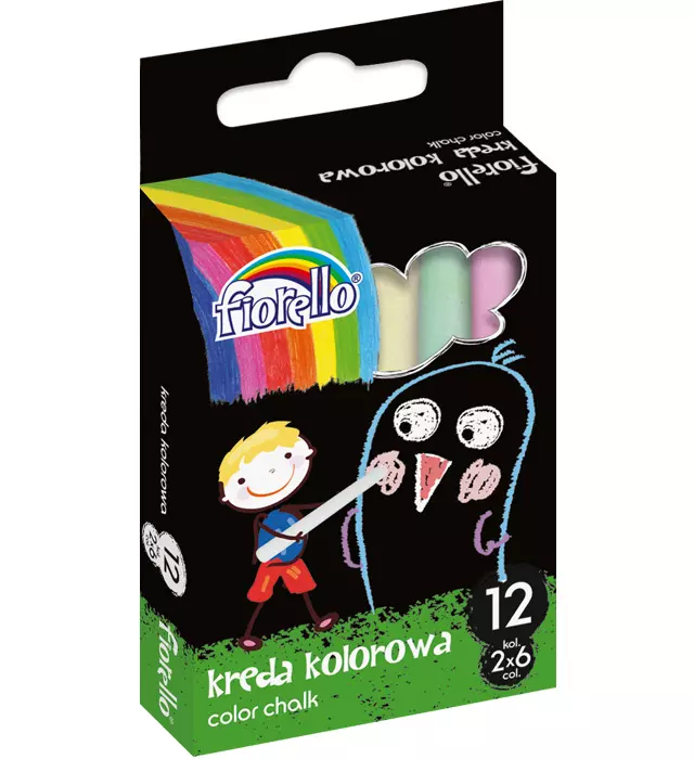 Kreda kolorowa 12 kolorów - Książki