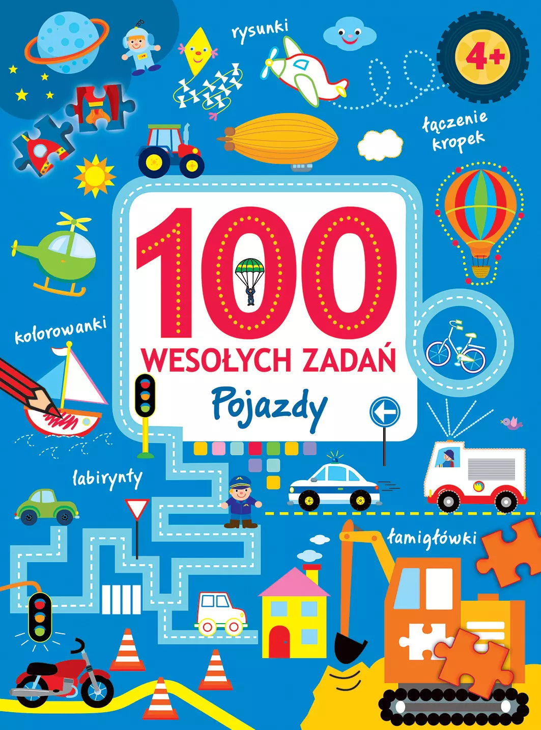 100 wesołych zadań. Pojazdy - Książki