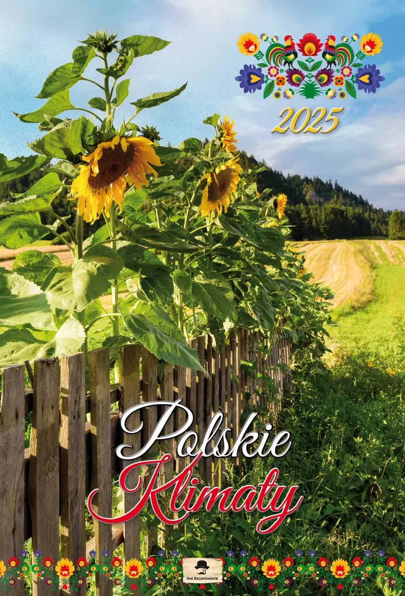 Kalendarz 2025 ścienny planszowy 32x47cm POLSKIE KLIMATY - Książki