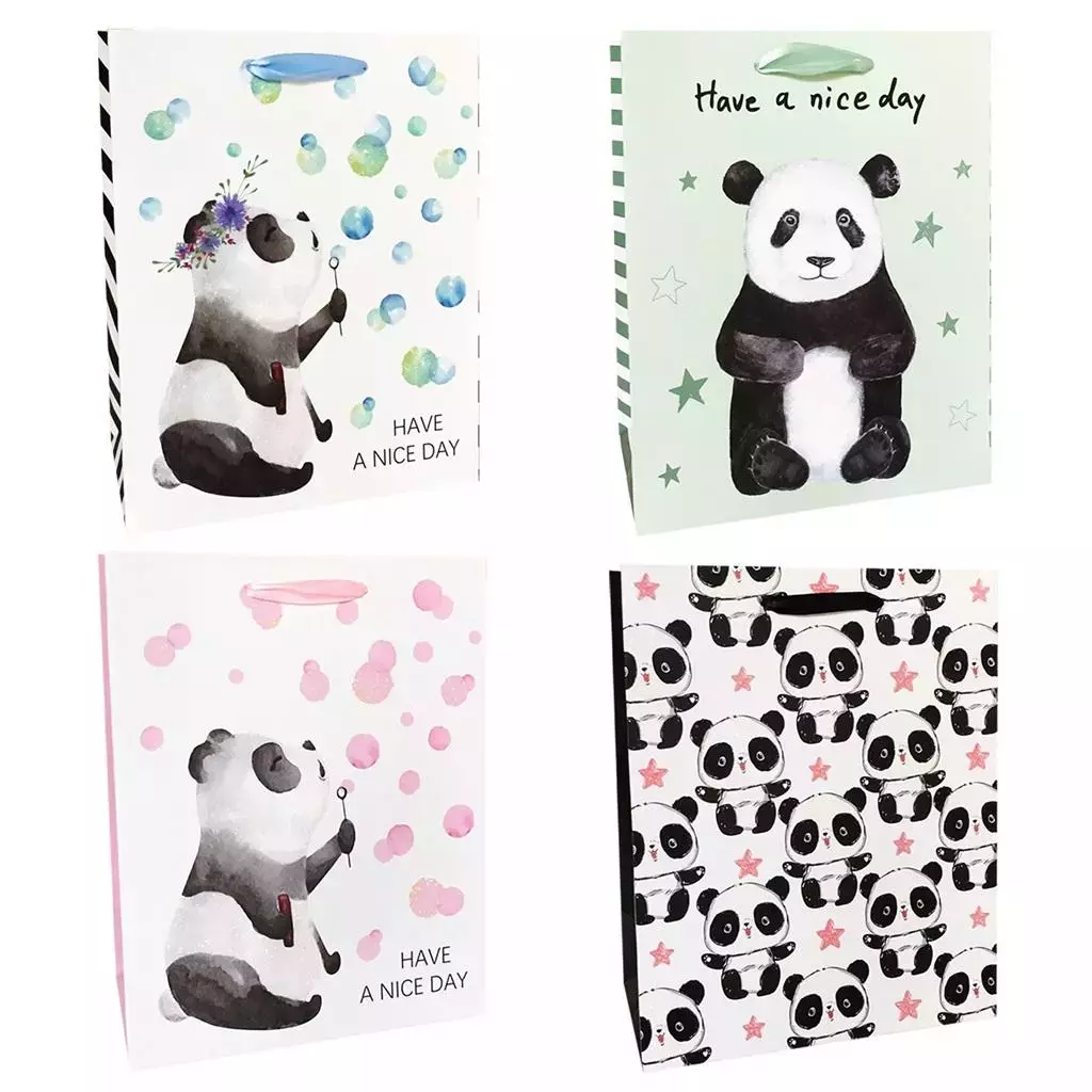 Torba prezentowa 18x23 pandy - Papiernicze i szkolne