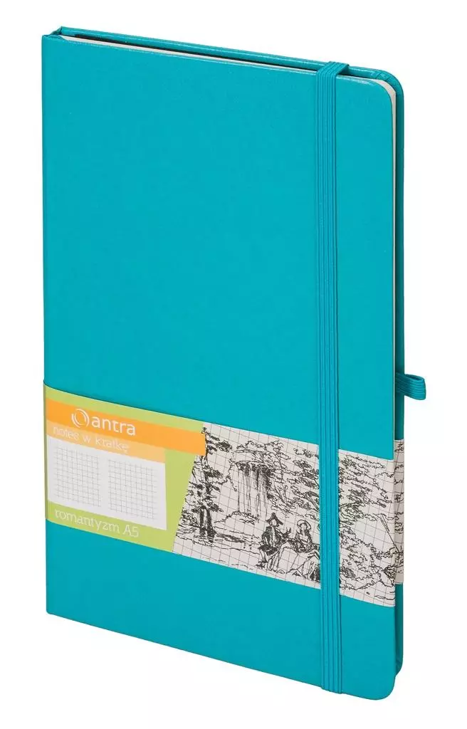 Notes A5 Kratka Romantyzm Turkusowy ANTRA - Papiernicze i szkolne