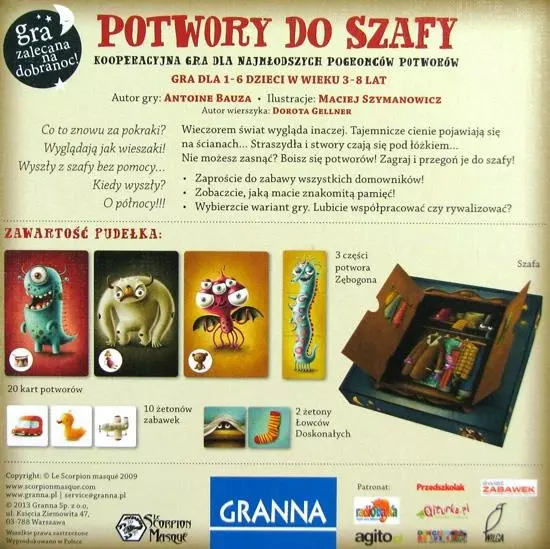 Potwory do szafy - Gry