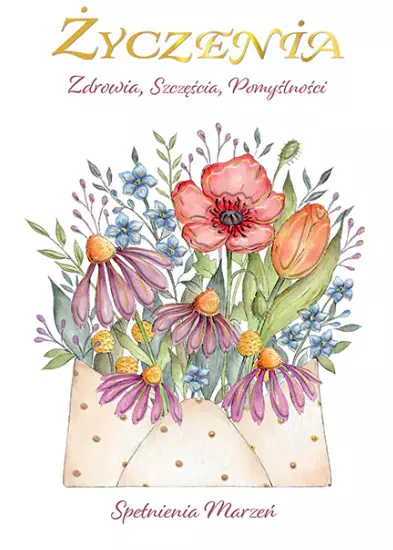 Karnet B6, Koperta z kwiatami - Papiernicze i szkolne