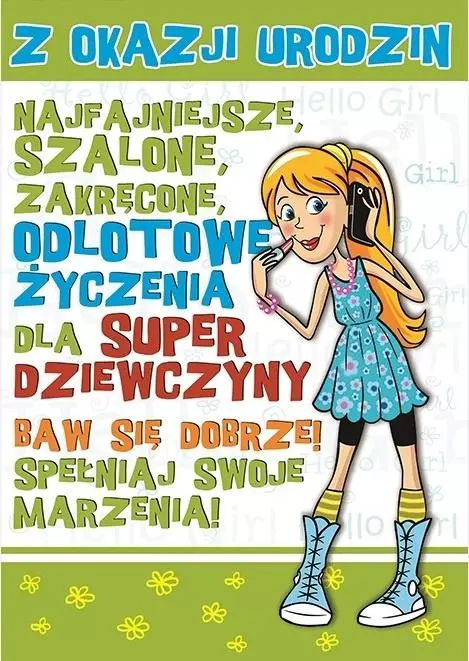 Karnet Young B6 + koperta wzór nr 004 Urodziny - Książki