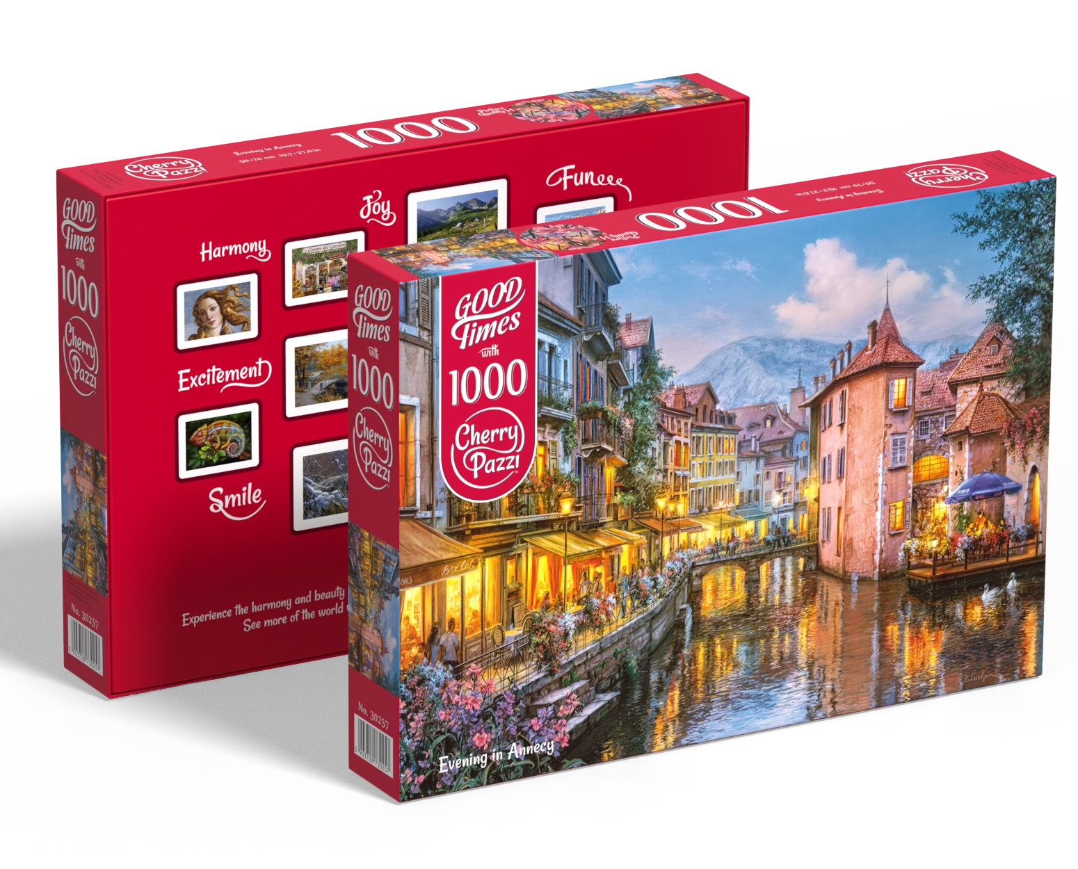 Puzzle 1000 elementów. Wieczór w Annecy 30257 - Puzzle
