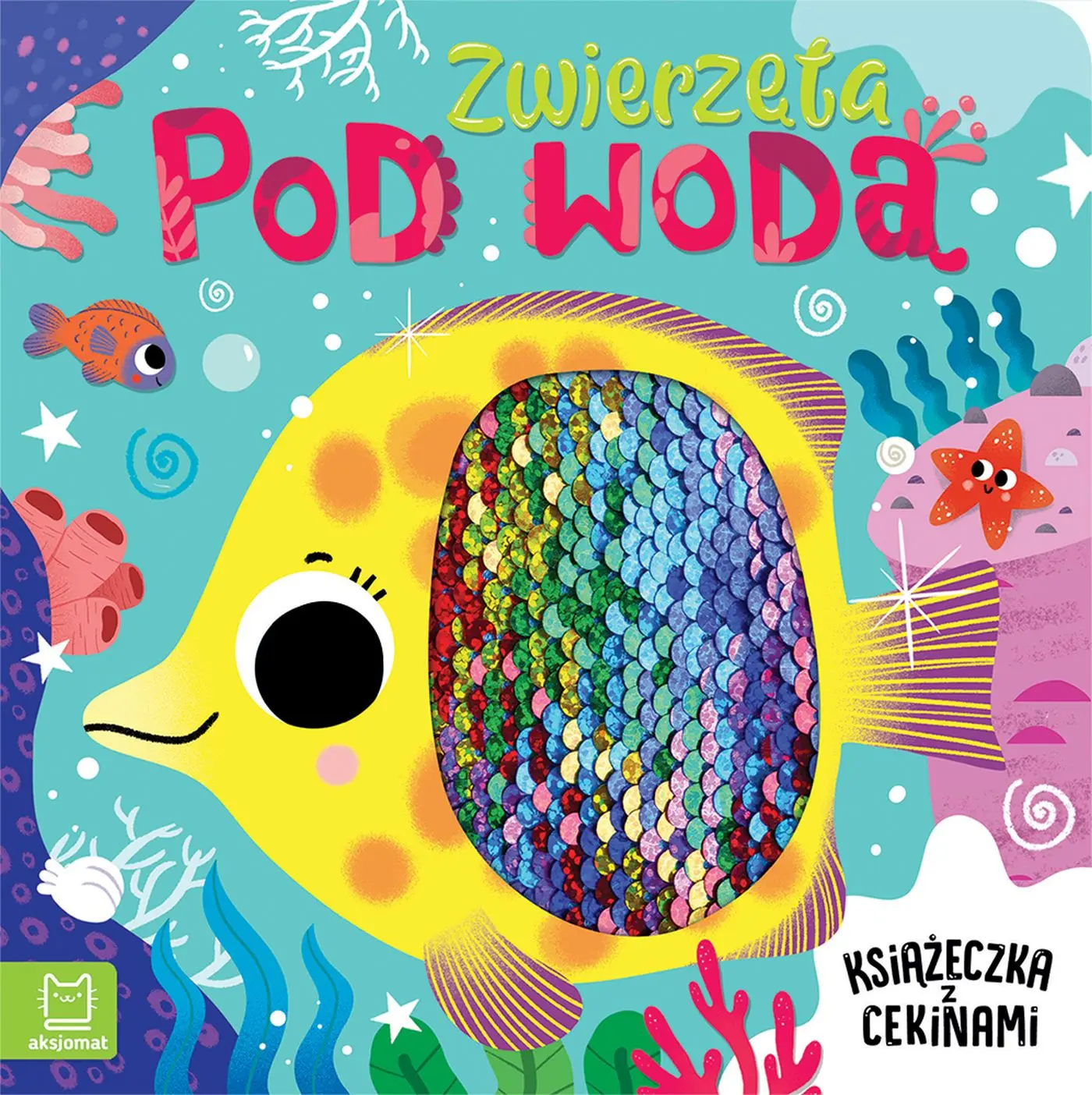 Zwierzęta pod wodą. Książeczka z cekinami - Książki