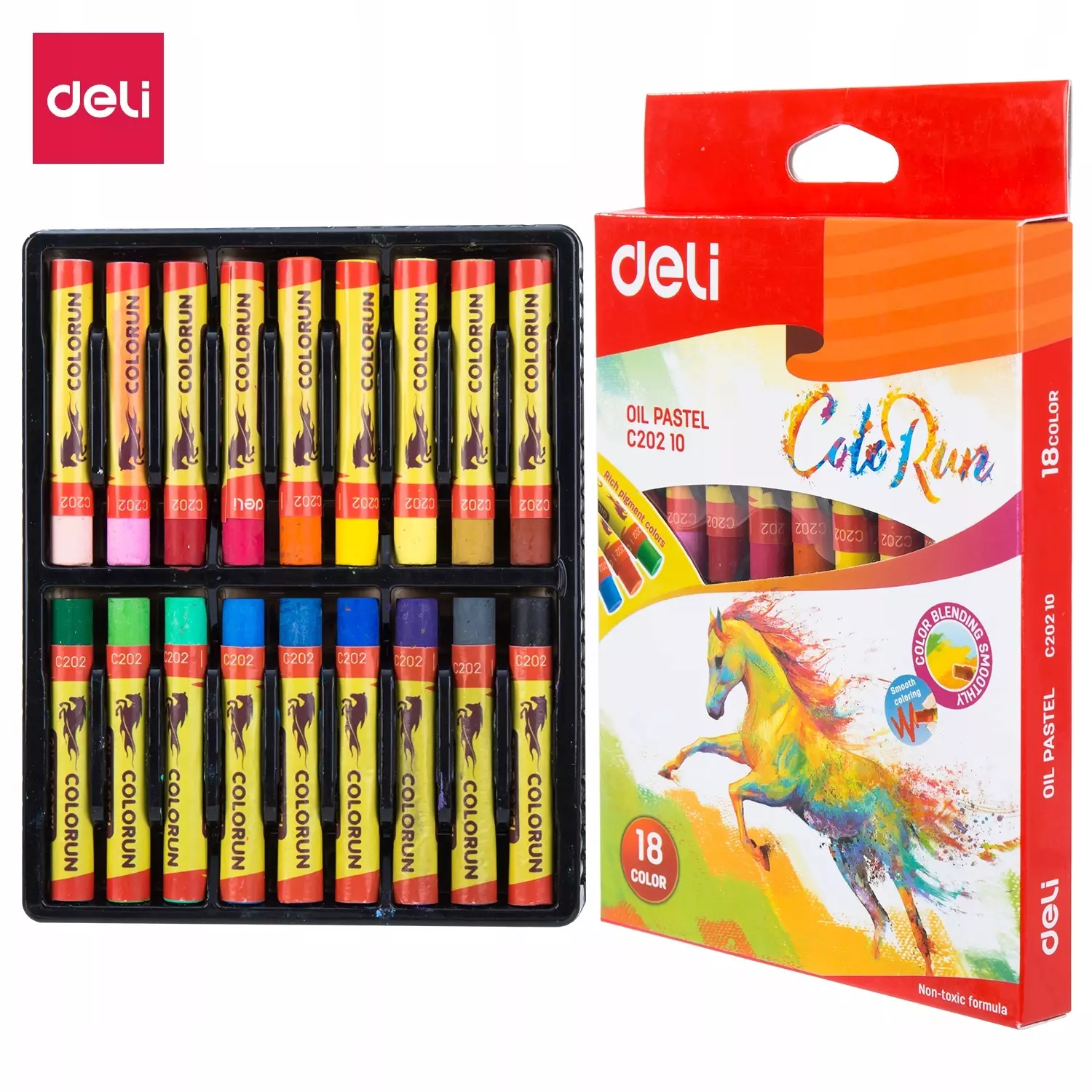 PASTELE OLEJNE DELI C20210 18 KOLORÓW - Papiernicze i szkolne