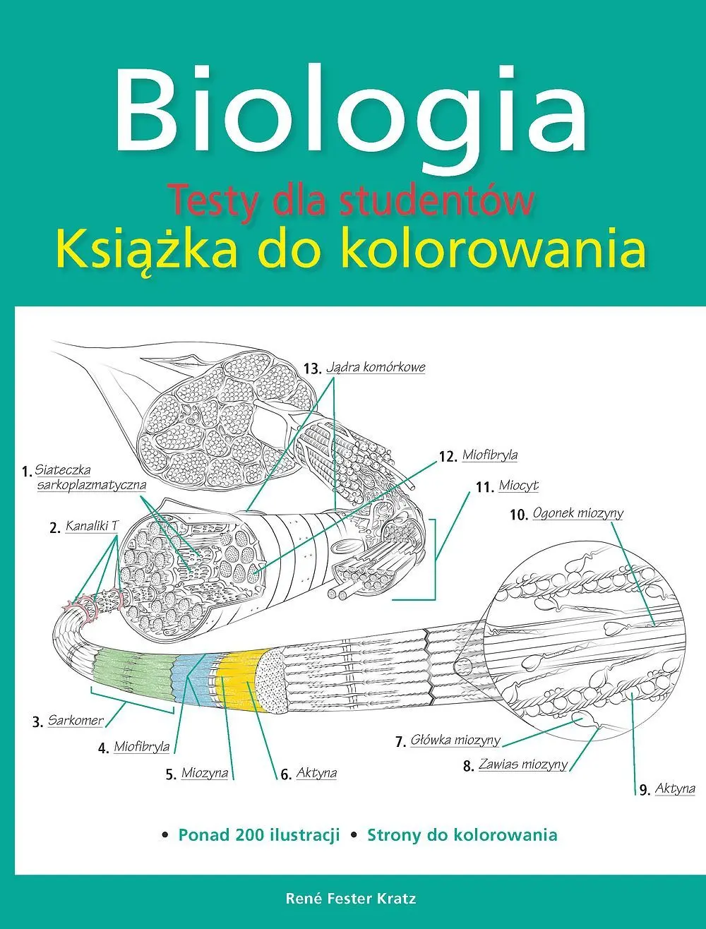Biologia. Testy dla studentów. Książka do kolorowania - Książki