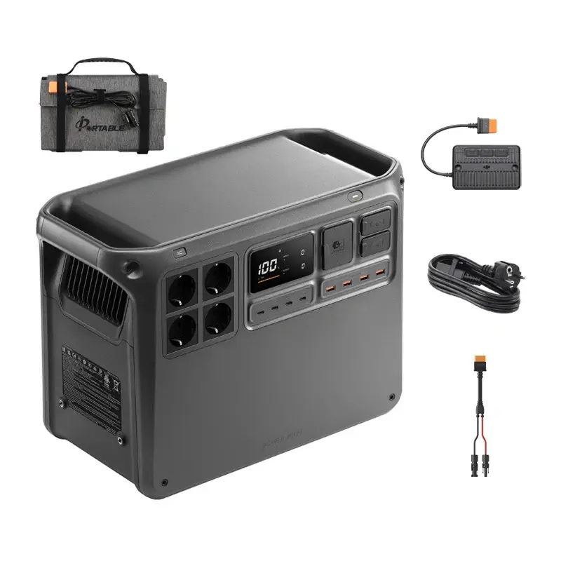 Zestaw DJI Power 2000 + panel solarny 100W + adapter MPPT + kabel MC4 - Dom i ogród