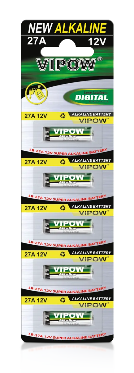 Baterie alkaliczne VIPOW LR27A 5szt/bl. - Elektronika i akcesoria