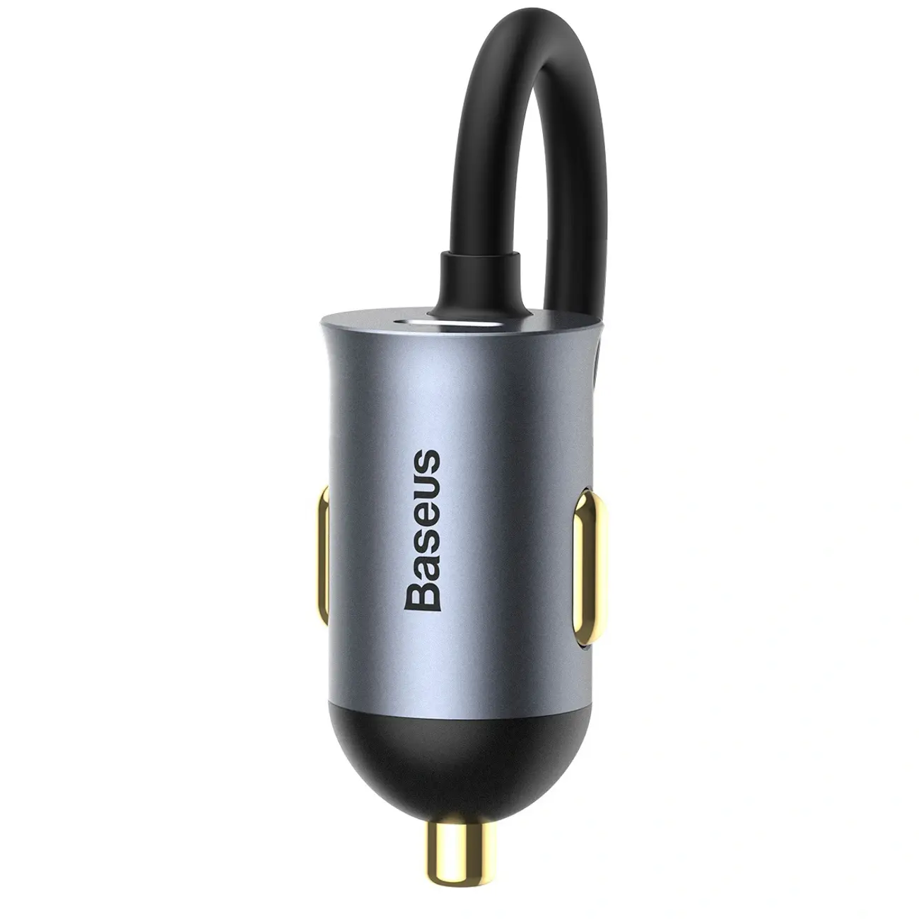 Ładowarka samochodowa Baseus Share Together 120W wieloportowa 2x USB-A + 2x USB-C - szara - Elektronika i akcesoria