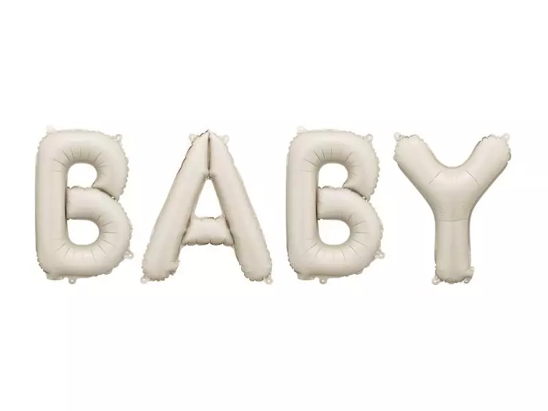 Balon foliowy Baby beżowy 140x43cm - Papiernicze i szkolne