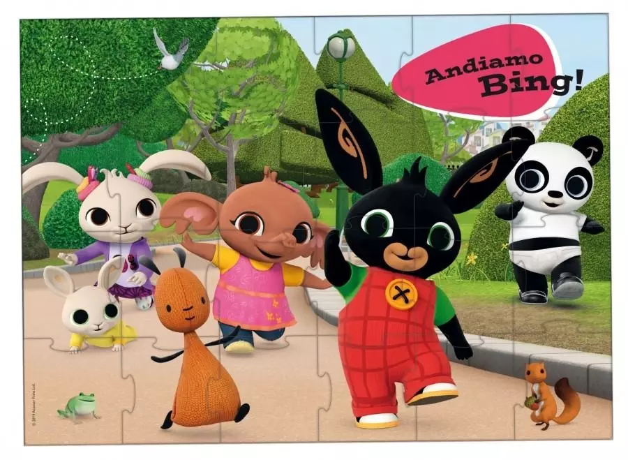 Bing. Puzzle podłogowe 24 elementy. Let's go! - Puzzle