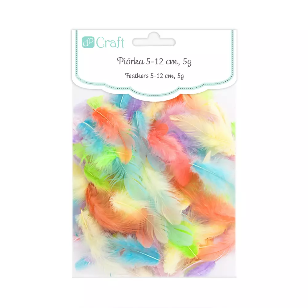 Piórka pastel 5-12cm 5g - Papiernicze i szkolne