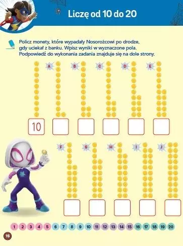 Baw się i ucz! Liczenie. Marvel Spidey i super-kumple - Książki