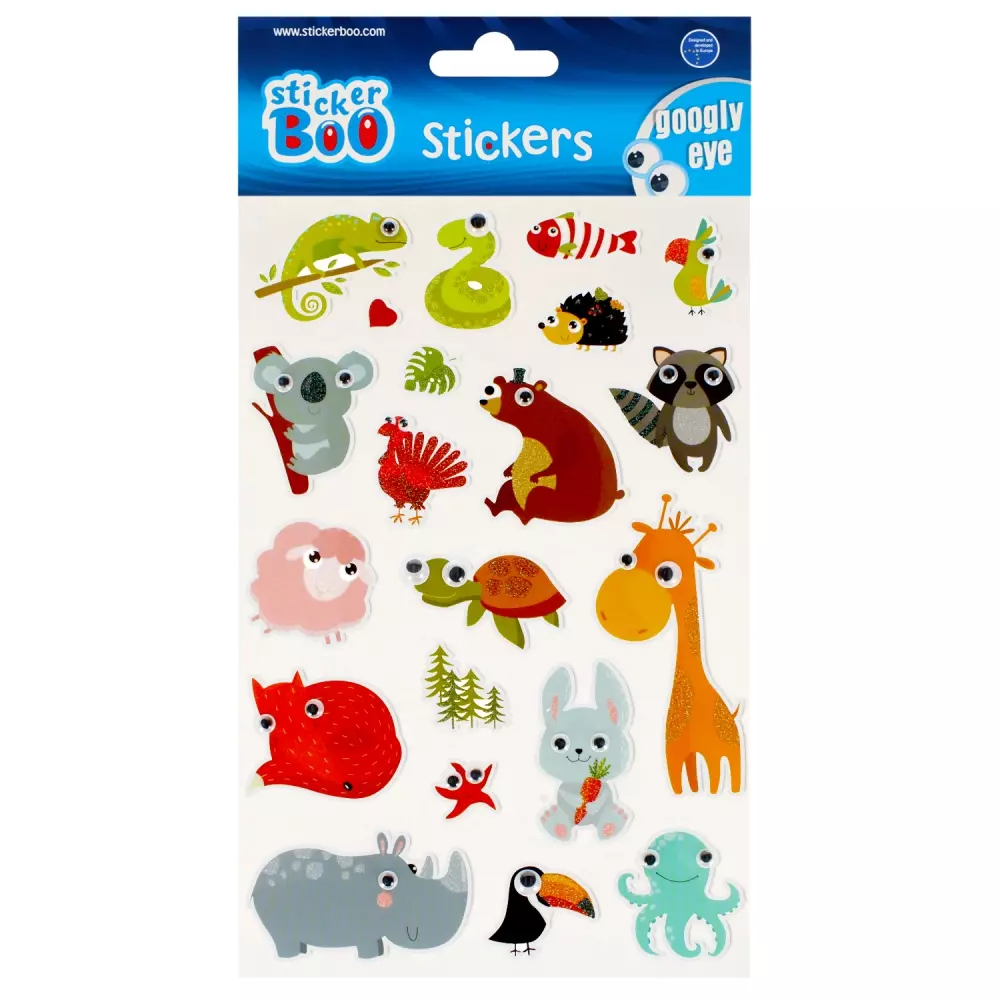 Naklejki 14x21 cm Goodly Eye ZwierzĄtka Sticker Boo 493718 - Papiernicze i szkolne