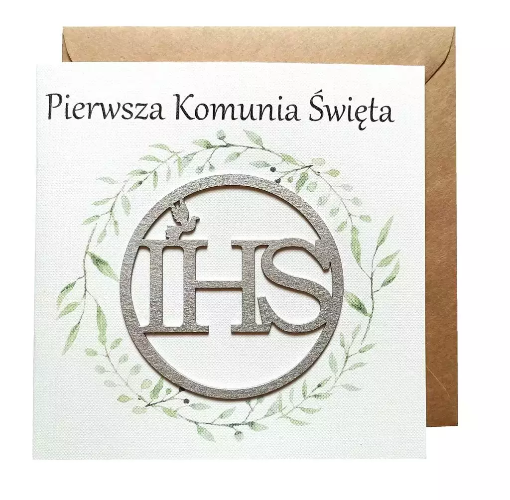 Kartka Pierwsza Komunia Święta - Papiernicze i szkolne