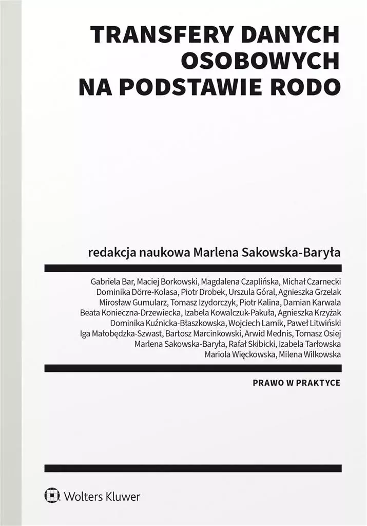 Transfery danych osobowych na podstawie RODO - Książki