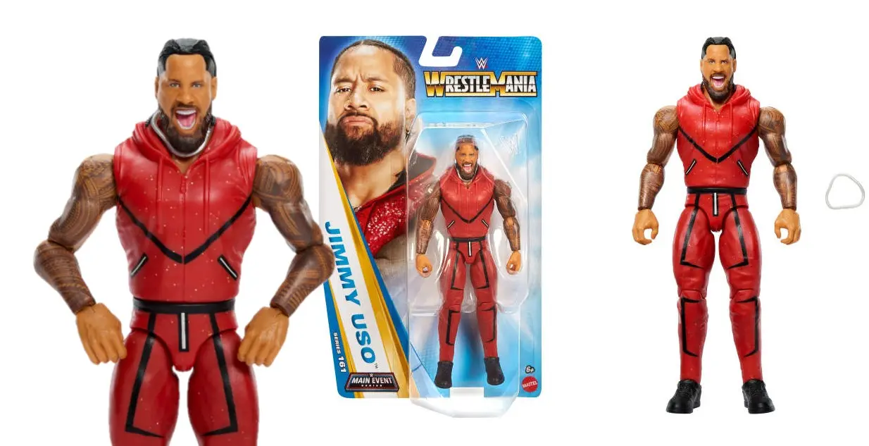 Mattel Wwe Jimmy Uso Figurka Seria Main Event 161 Figurka Superstar Ok. 15 cm W Skali Jhh88 W4 - Zabawki
