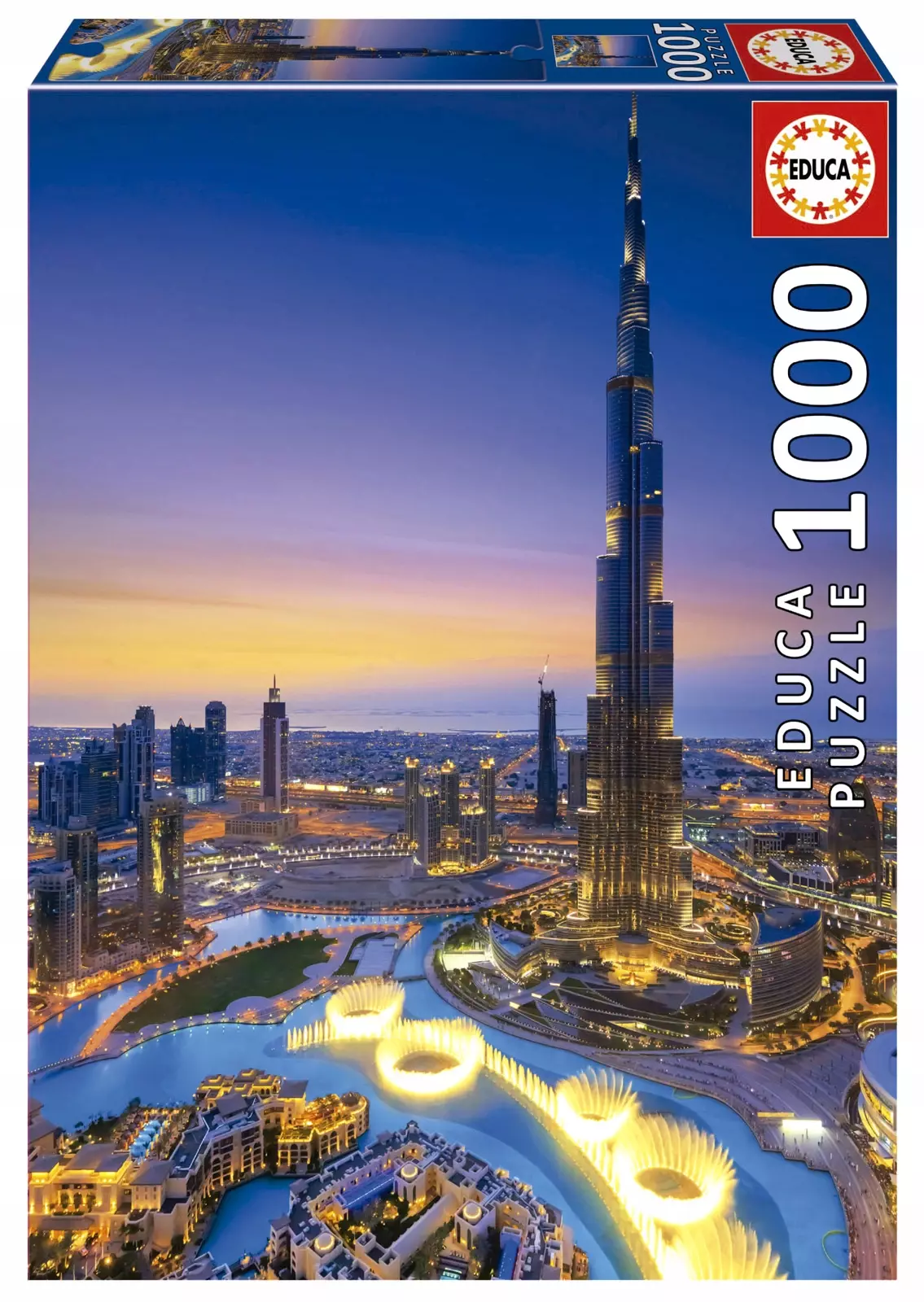 Puzzle Educa 1000 elementów Educa Puzzle 1000 el. Burdż Chalifa / Dubaj / Zjednoczone Emiraty Arabsk - Puzzle
