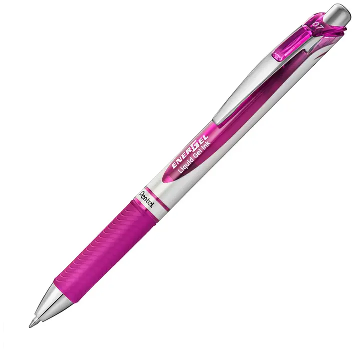 Pióro kulkowe EnerGel automat. 0.7 mm BL77-V4X magenta, Pentel - Papiernicze i szkolne