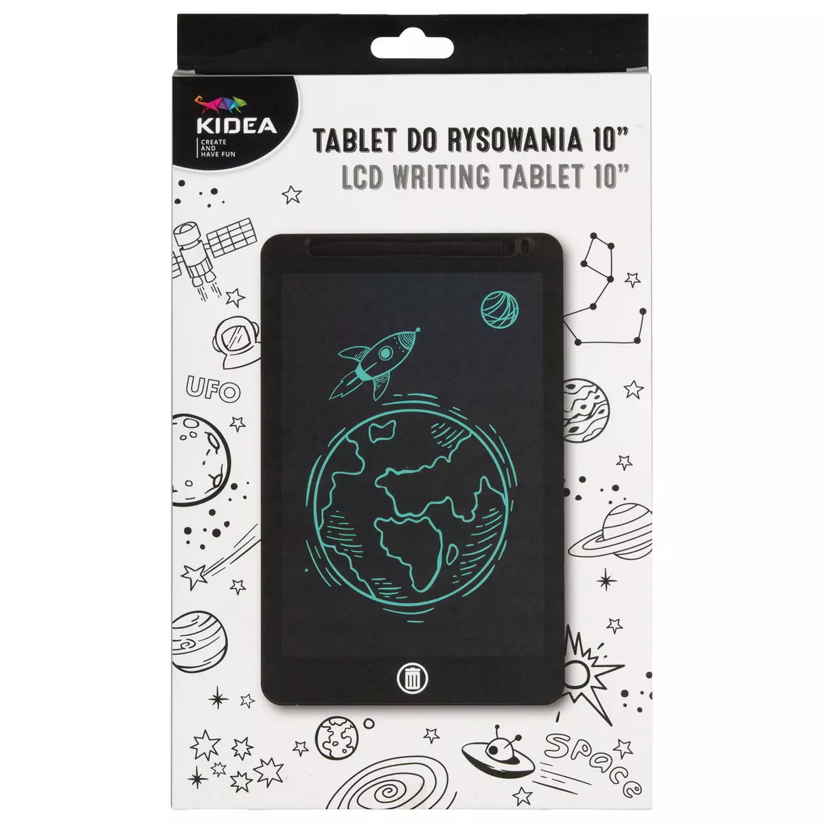 Tablet Do Rysow Lcd B/o 175x290 10b czarny Kidea - Papiernicze i szkolne