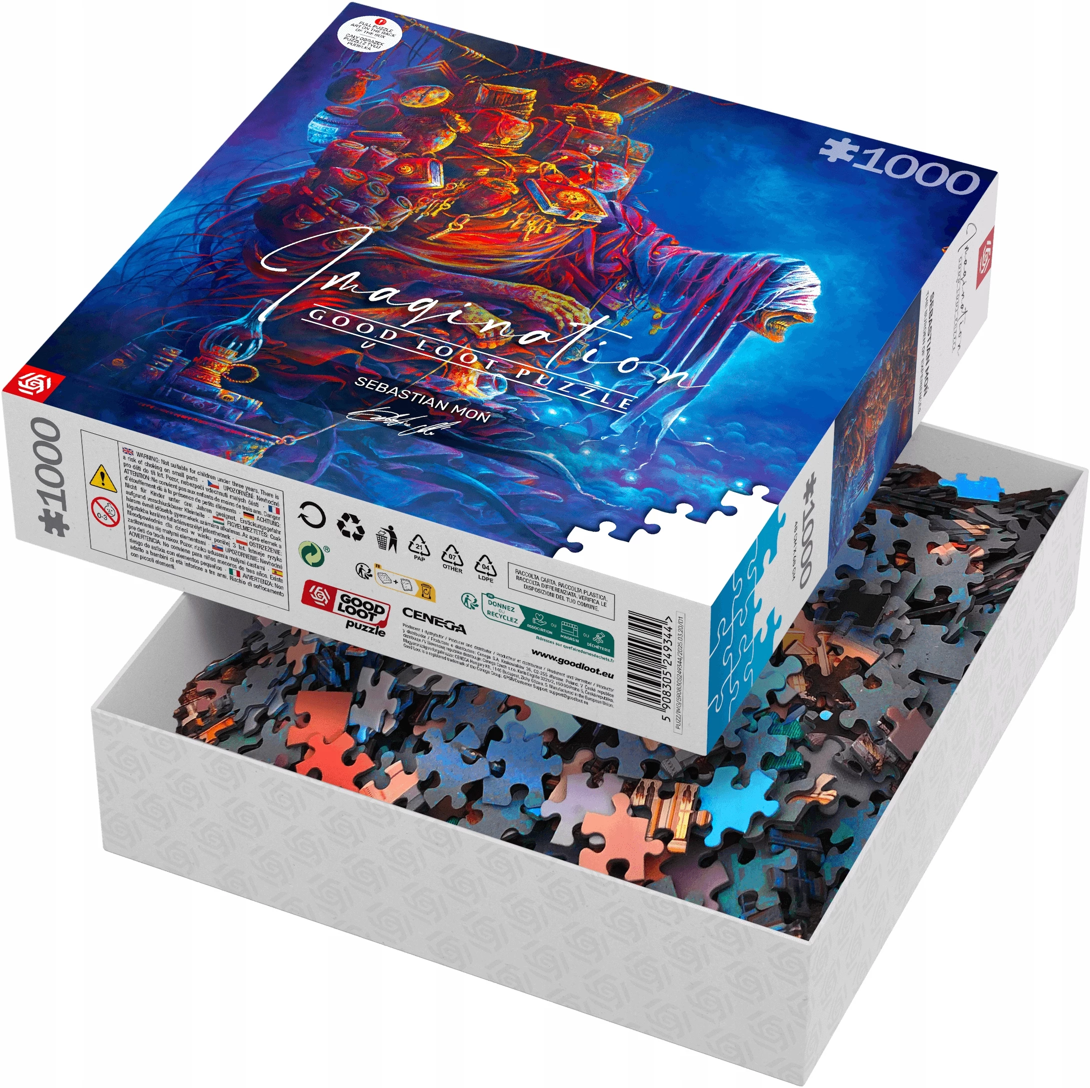 Puzzle Good Loot Puzzle Imagination 1000 elementów Puzzle Sebastian Moń Ciężar doświadczeń - Puzzle