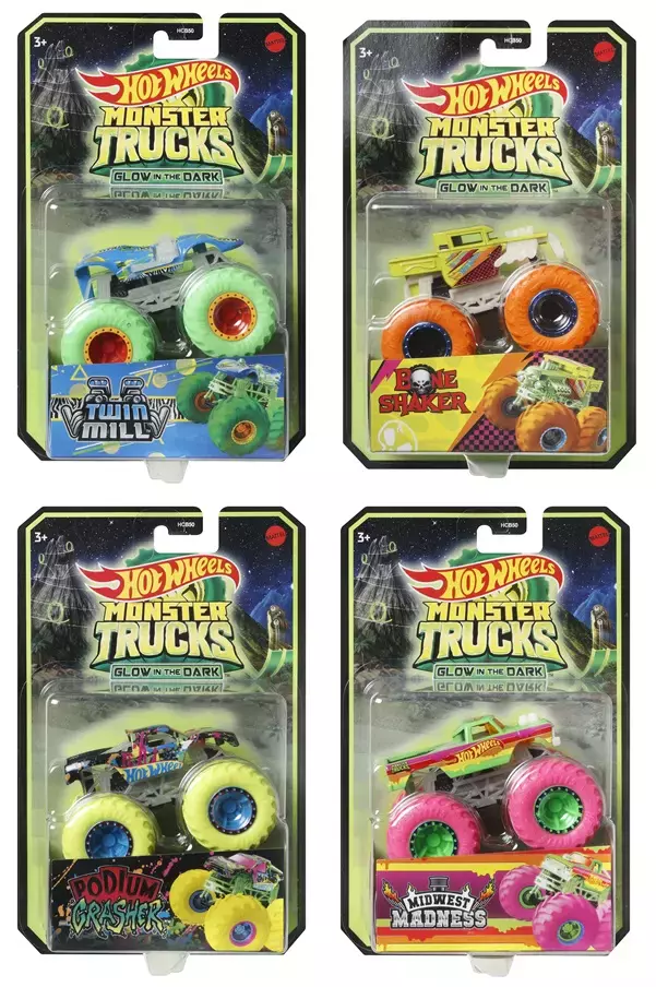 Hot Wheels. HCB50 Pojazd świecący w ciemności - Zabawki