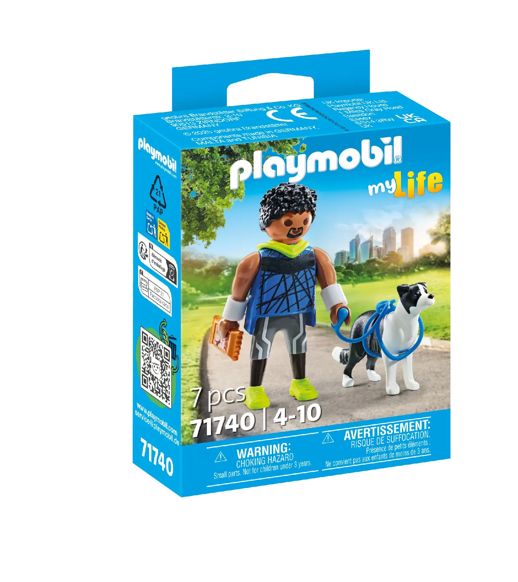 Playmobil Biegacz z border collie 71740 - Zabawki