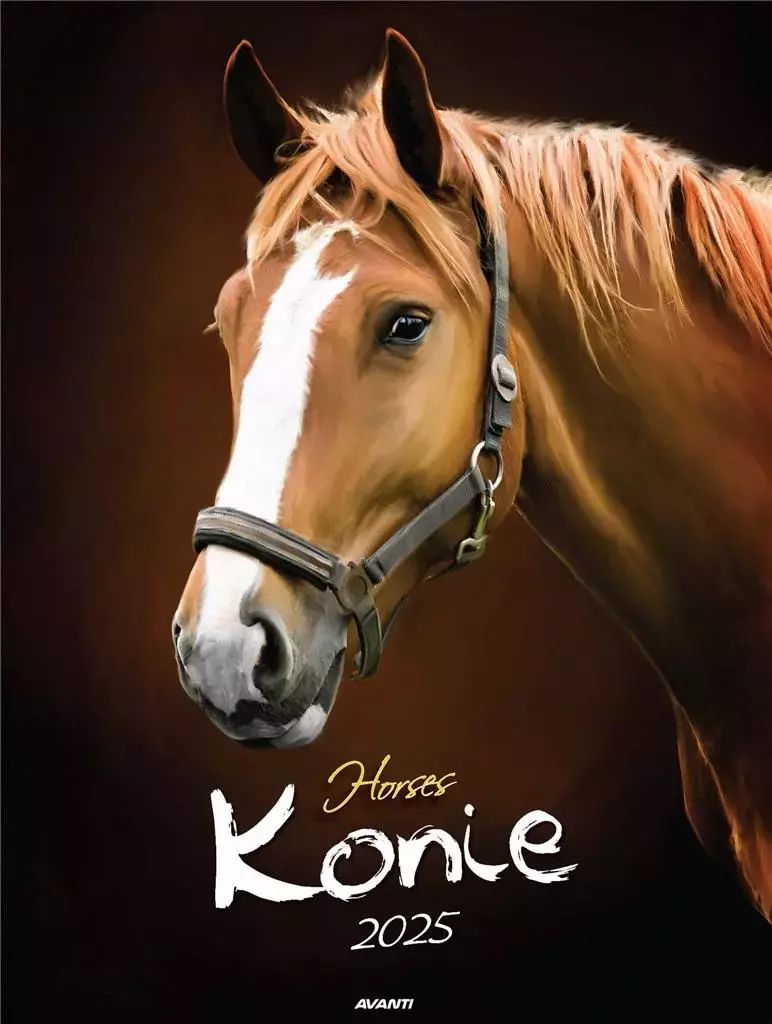 Kalendarz 2025 ścienny Konie - Książki
