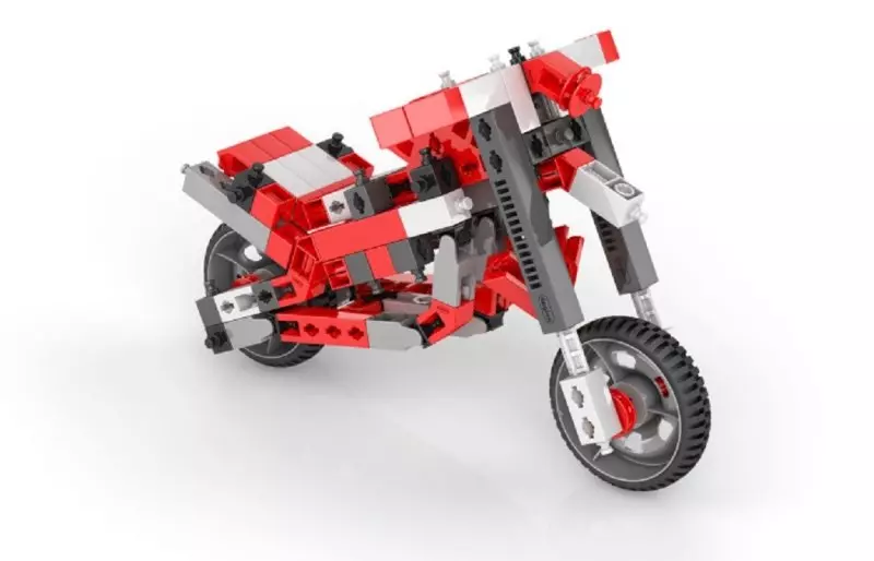 Inventor. Zestaw klocków konstrukcyjnych 16w1 - motocykle - Zabawki