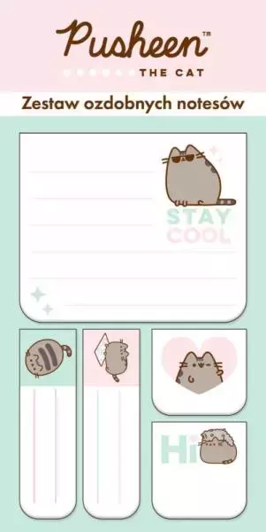 Zestaw notesów 30k 5 szt Pusheen - Papiernicze i szkolne