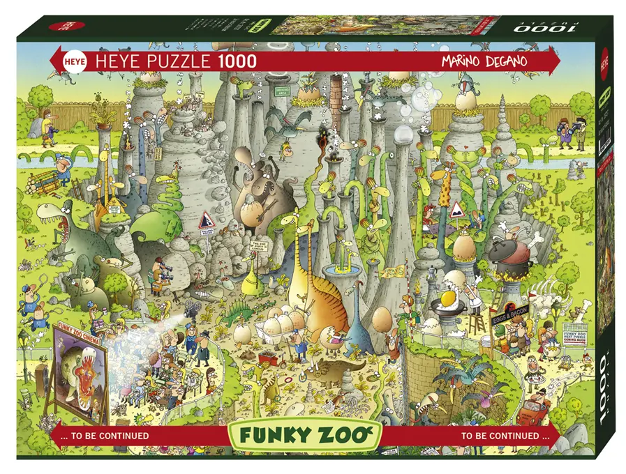 Puzzle 1000 elementów. Funky ZOO. Część V. Dinozaury - Puzzle