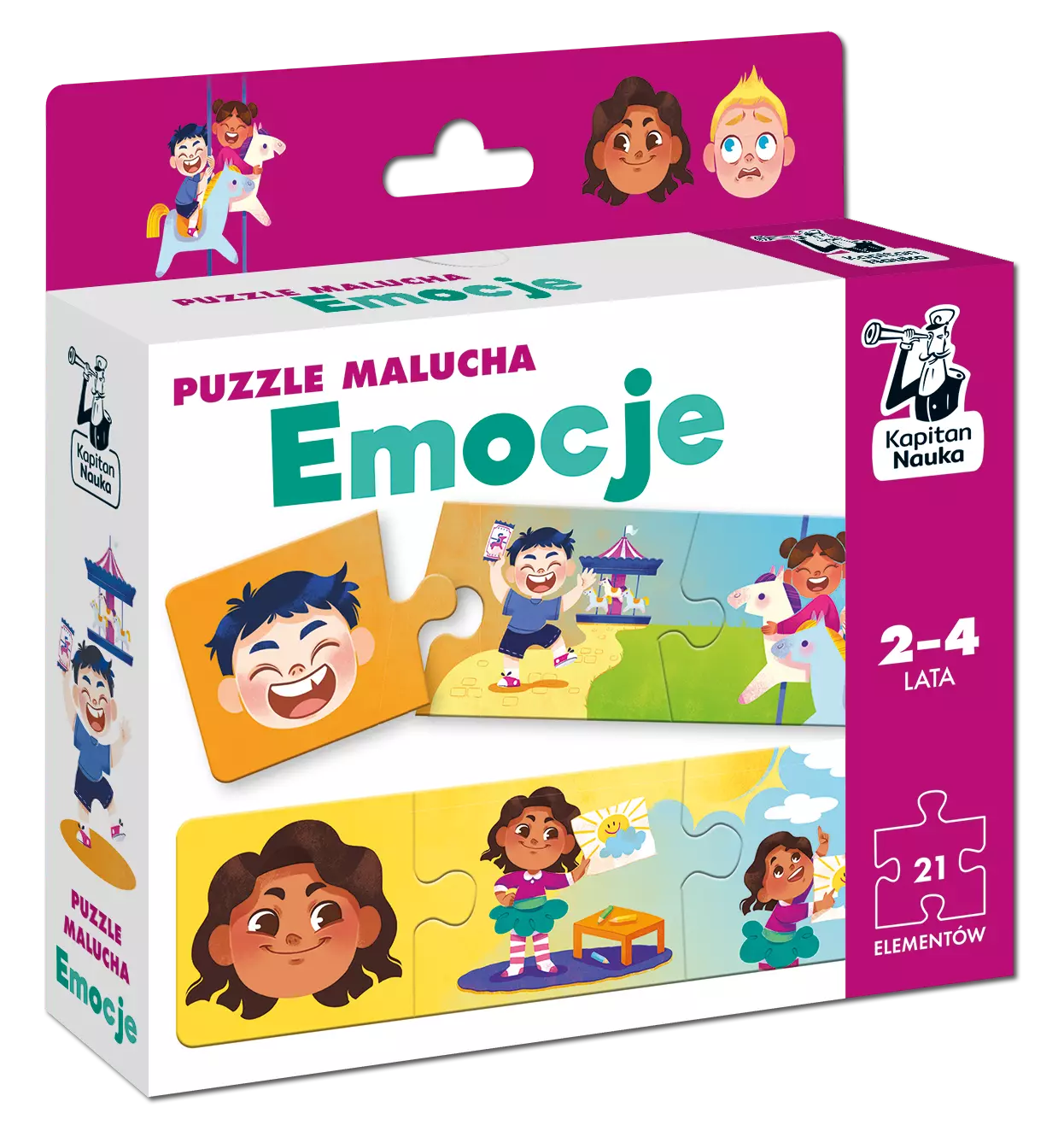 Puzzle malucha. Emocje - Gry