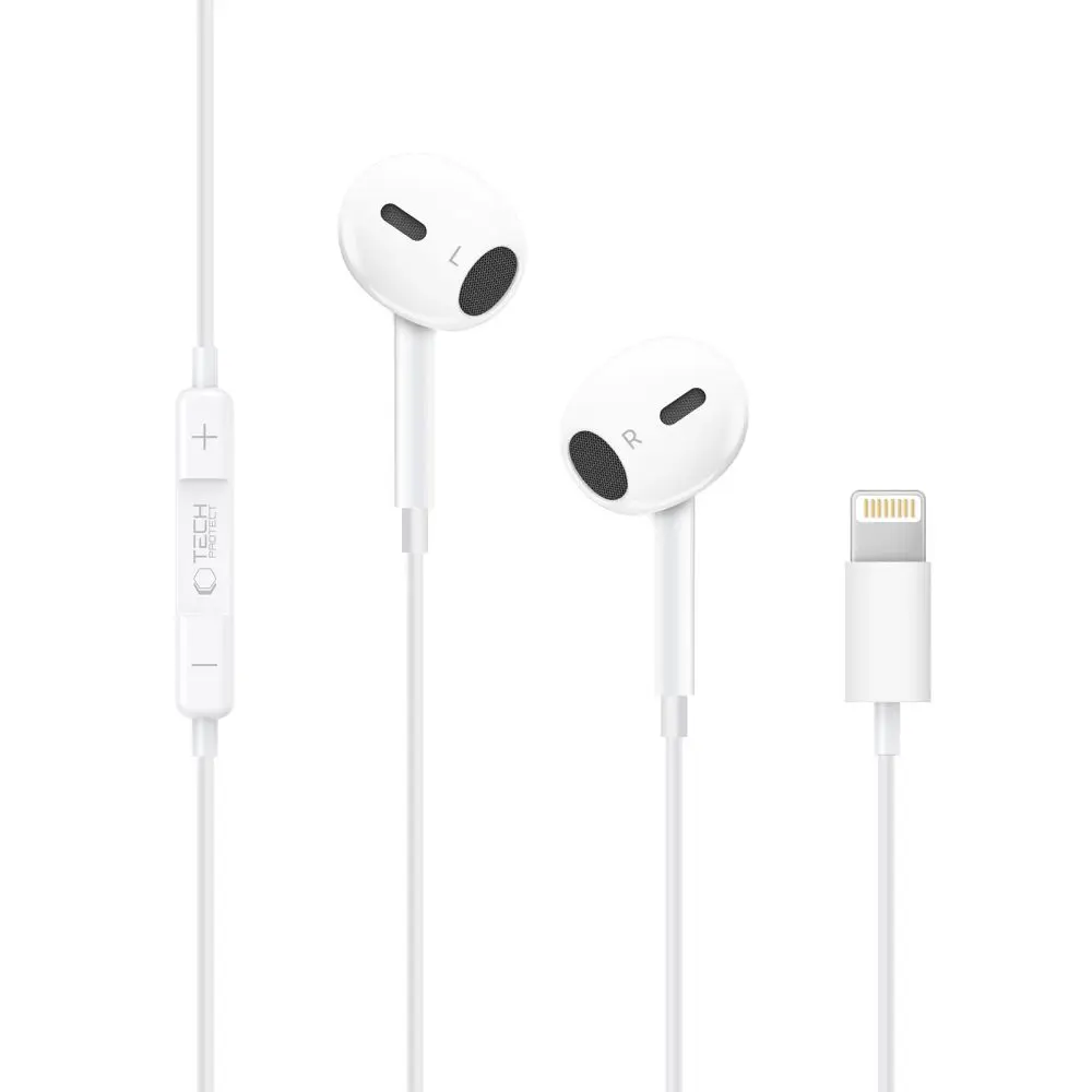 Tech-Protect Ultraboost Lightning Earphone Core G2 White - Elektronika i akcesoria