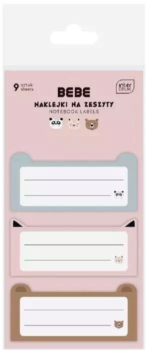 Naklejki na zeszyt BB Friend Girl 9szt - Papiernicze i szkolne