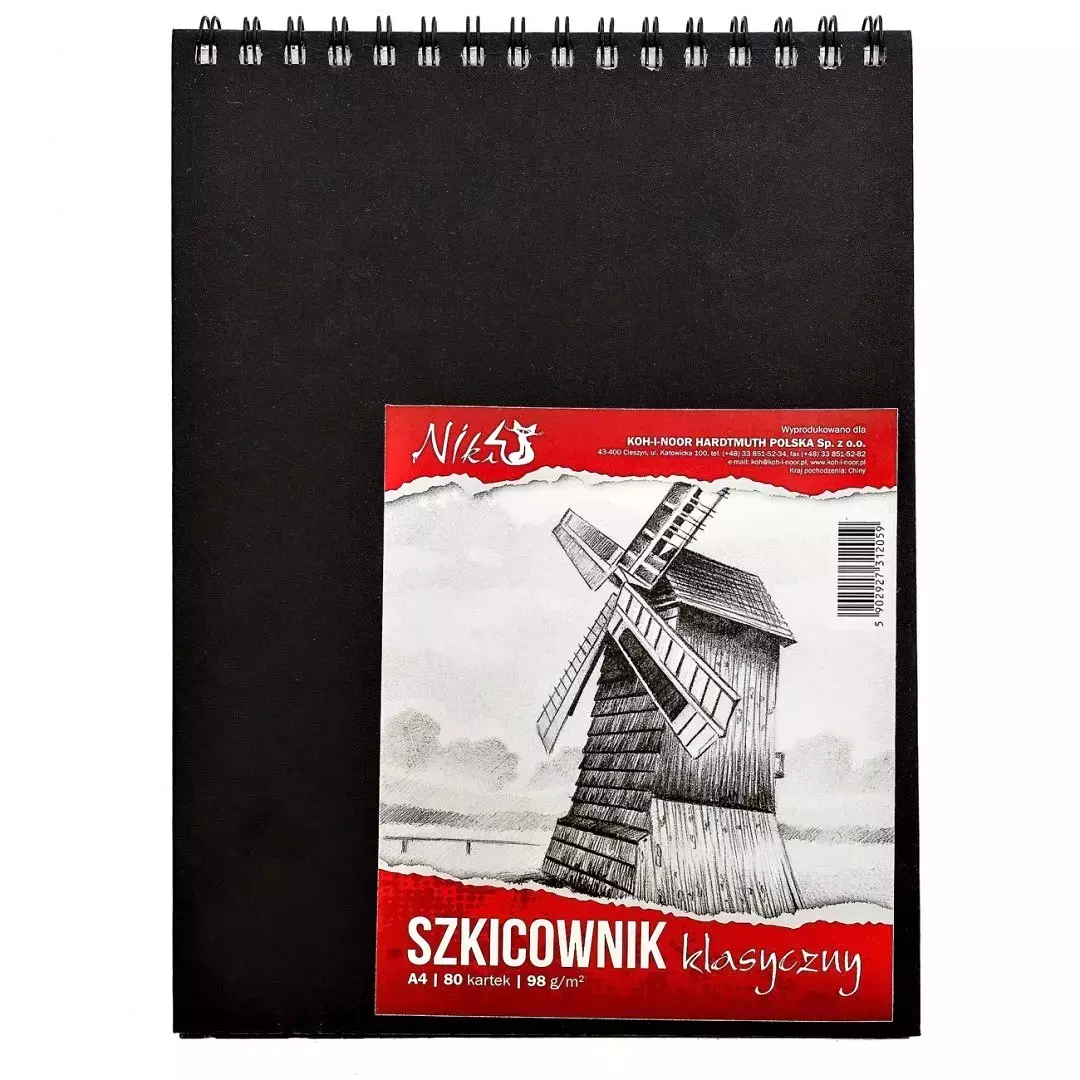 Szkicownik A4, 80 kartek - Papiernicze i szkolne